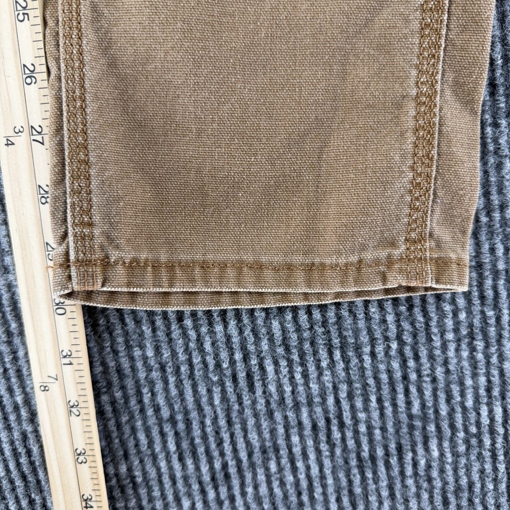 Carhartt slim fit brown duck canvas carpenter work pants women's 8R 34x30 - Picture 7 of 11